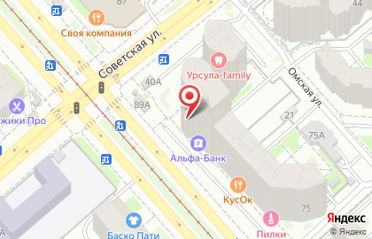 Терминал СберБанк в Кировском районе на карте