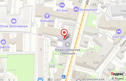 Нижегородская православная гимназия им. преподобного Сергия Радонежского на Ильинской улице на карте