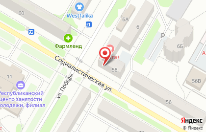 Магазин Хлебосольный на Социалистической улице на карте