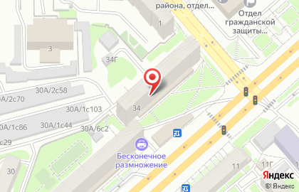 Автошкола Драйв на улице Партизана Железняка на карте