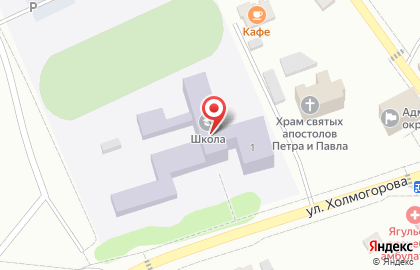 Средняя школа, с. Ягул на карте