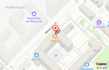 Магазин Мясной мир на Минской улице на карте