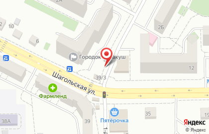 Киоск по продаже мяса птицы в Курчатовском районе на карте