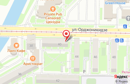 Единый визовый центр на улице Орджоникидзе на карте