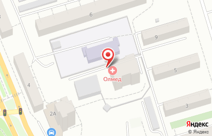 Медицинский центр Олмед на улице Октябрьской Революции на карте