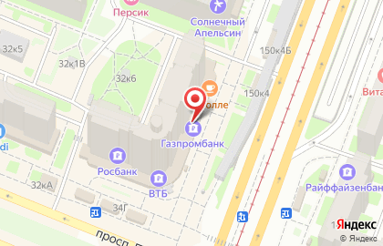 Банкомат Газпромбанк на проспекте Просвещения, 34 на карте