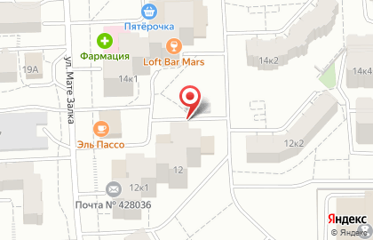 Почтовое отделение №36 на улице Мате Залка на карте