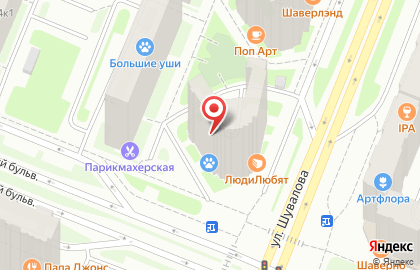 Зоомагазин Вака в Санкт-Петербурге на карте