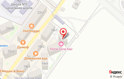 Салон красоты SHINE ZONE на Крымской улице на карте