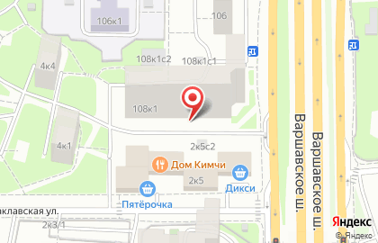 Московский городской центр условий и охраны труда, Департамент труда и занятости населения г. Москвы на Варшавском шоссе на карте