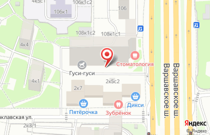 Московский городской центр условий и охраны труда, Департамент труда и занятости населения г. Москвы на Варшавском шоссе на карте