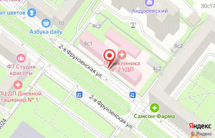 Банкомат ВТБ на 2-й Фрунзенской улице на карте