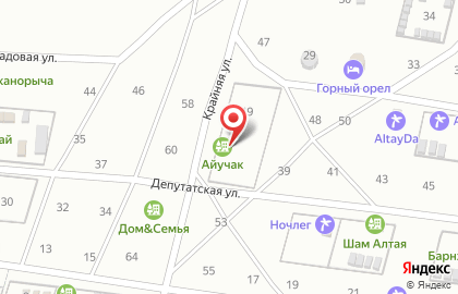 База отдыха Айучак на карте