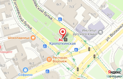Станция Кропоткинская на карте