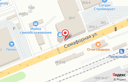 Магазин разливного пива Баварское на Семафорной улице на карте