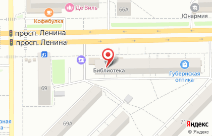 Государственная библиотека Кузбасса для детей и молодежи в Кемерово на карте