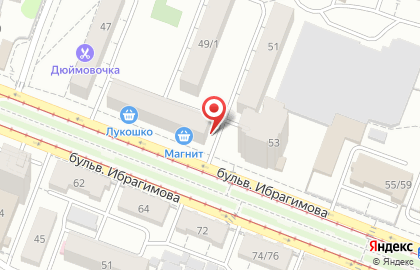 Оптовая цветочная компания Интер Флора-Уфа на бульваре Ибрагимова на карте