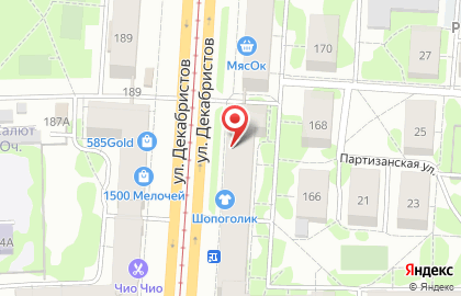 Производственно-торговая фирма Мебелька на улице Декабристов на карте