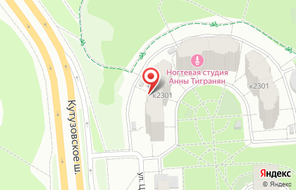 Зеленый бор, микрорайон, ЗАО Моспромстрой на карте