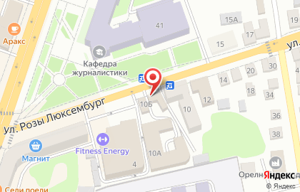 Магазин автозапчастей для УАЗ на улице Розы Люксембург на карте