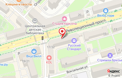 Аптека Горздрав на Революционном проспекте в Подольске на карте