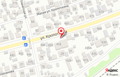 Автомойка на улице Кропоткина 454 на карте