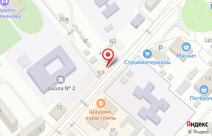 Продуктовый магазин в Астрахани на карте
