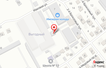 Оптовая база Империя холода в Ленинском районе на карте