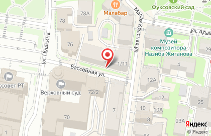 Магазин одежды VIP WOMAN на улице Малая Красная на карте