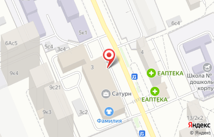 Торгово-офисный центр Сатурн на улице Авангардная на карте