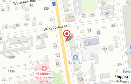 Салон красоты Platinum на улице Некрасова на карте