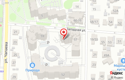 Студия колористики на Западной улице на карте