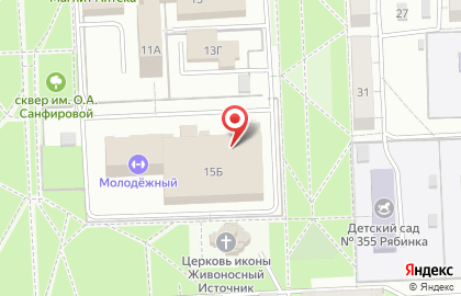 Школа художественной гимнастики Ласточка на Аэродромной улице, 15 на карте