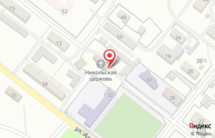 Свято-Никольская церковь в Красноармейском районе на карте