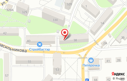 Магазин Визит на улице Красильникова на карте