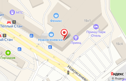 Магазин продуктов на Новоясеневском проспекте на карте