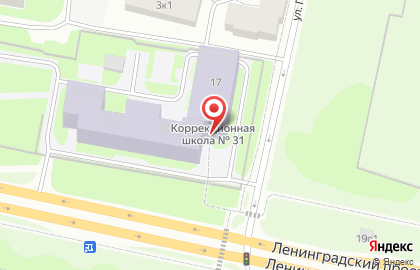 Избирательный участок №23 на Ленинградском проспекте на карте