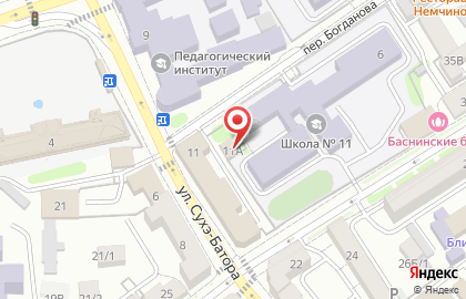 Piero на улице Сухэ-Батора на карте