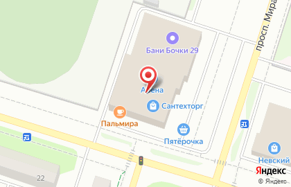 Фирменный салон Torex в Архангельске на карте