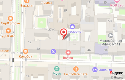 Переезд на карте