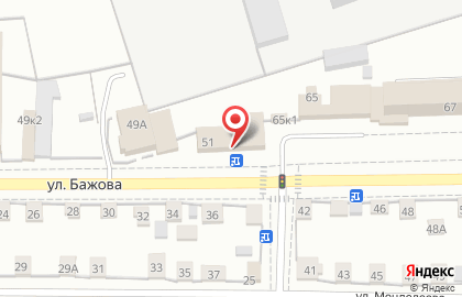Спортивный клуб Легион на улице Бажова на карте
