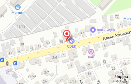 Рекламно-производственная компания Арт Деко на Алма-Атинской улице на карте
