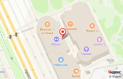 Ателье Кутюрье на проспекте Большевиков на карте