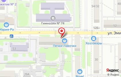 Кулинарный магазин Печки-Lavочки на улице Эмилии Алексеевой на карте
