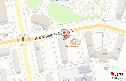 Магазин разливного пива Золотая пена в Центральном районе на карте