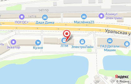 Магазин напольных покрытий ЛТМ в Карасунском округе на карте