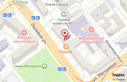 Ивановская фабрика Рехина в Октябрьском районе на карте