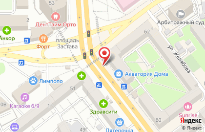Киоск по продаже цветов на Плехановской улице на карте