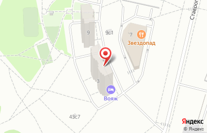 Гостиница Восемь ветров в Ставропольском проезде на карте
