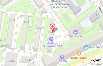 Национальный исследовательский университет Высшая школа экономики в Москве на карте